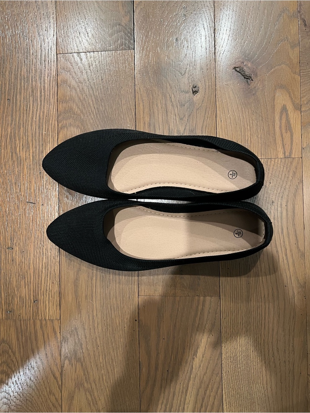 Classic Black Pointed-Toe Women’s Flats